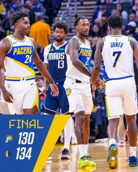 独行侠双杀步行者终结10连败西卡复出30+8米神25+7+7