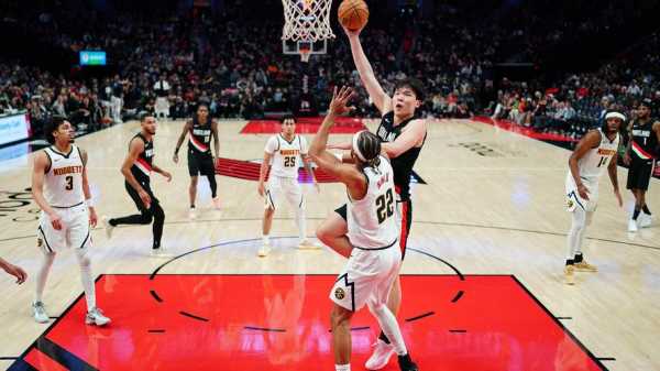 掘金157103胜开拓者，杨瀚森4分1板1帽，约基奇32+9+7