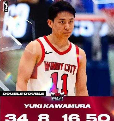 全能身手，河村勇辉G联赛34分钟拿到23分8板9助，三分5中4